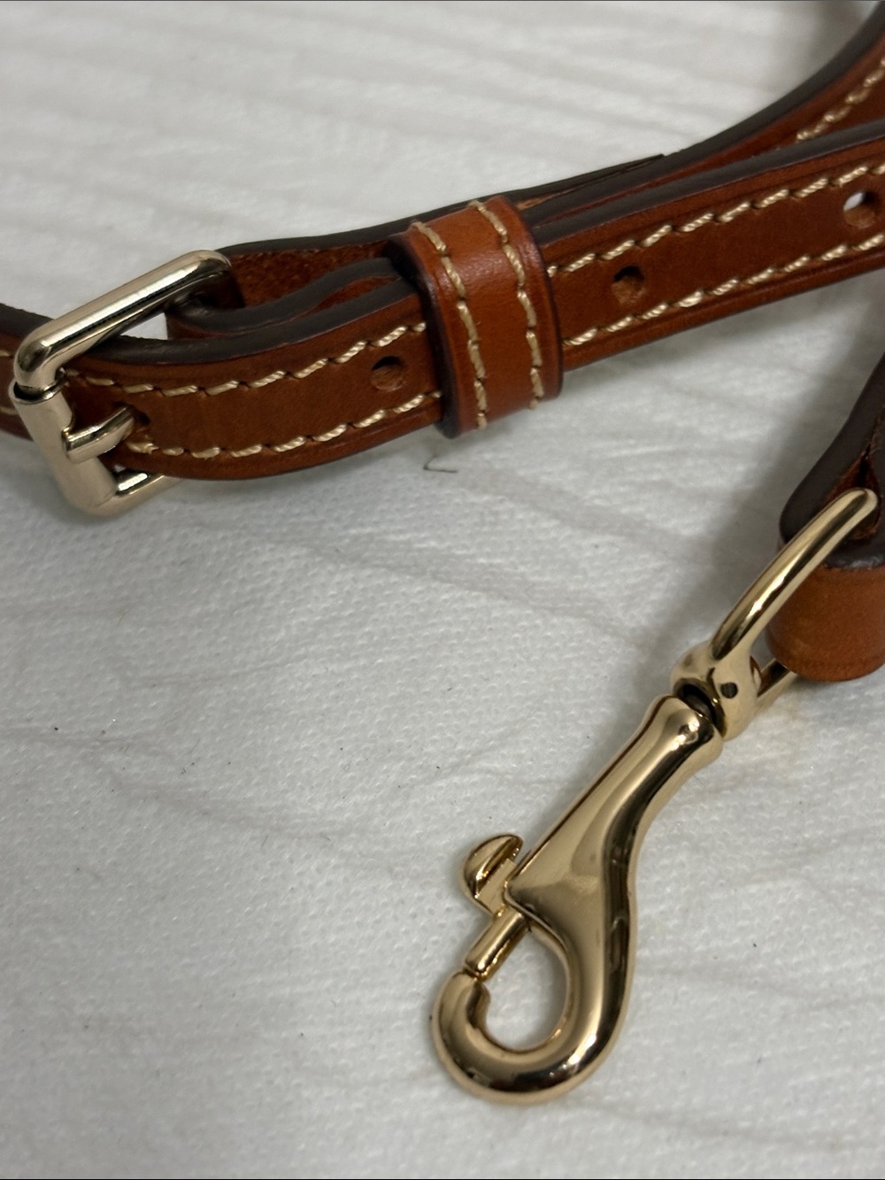 Dooney & Bourke Leather Strap with Gold Hardware - Picture 2 of 3
